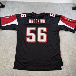 Vintage Atlanta Falcons Keith Brooking Jersey Mens XL Black Reebok #56 NFL